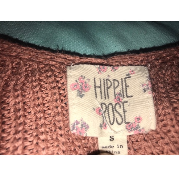 “Hippie rose” peach cardigan - Picture 2 of 2